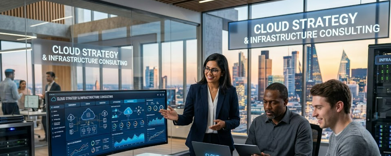 Cloud strategy and infrastructure consulting for AWS Azure and Google Cloud